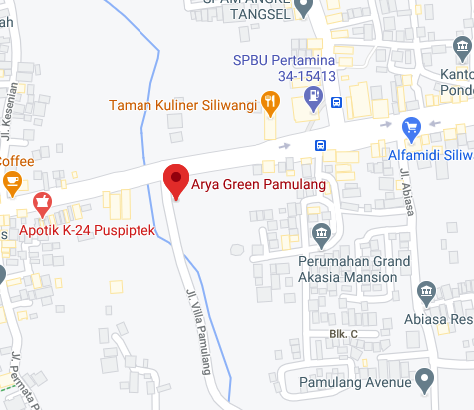 Arya Green Pamulang Maps